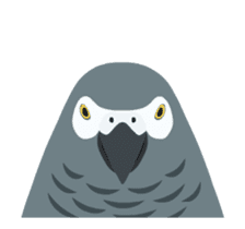 Animated Bird Sticker - tori no iro sticker #13670707