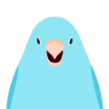 Animated Bird Sticker - tori no iro