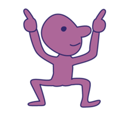 Simple Purple Man 2 sticker #13670936