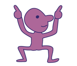 Simple Purple Man 2 sticker #13670936