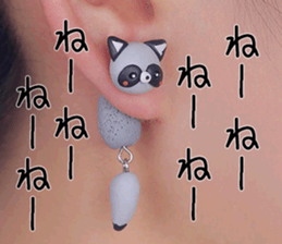 Animal mascot of the photo sticker sticker #13674481