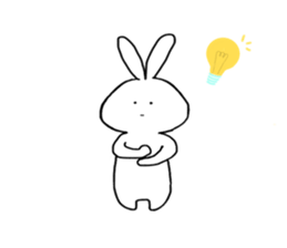 POKER FACE RABIT sticker #13674794