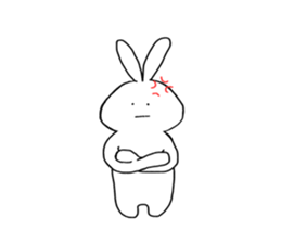 POKER FACE RABIT sticker #13674796