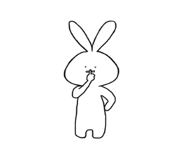 POKER FACE RABIT sticker #13674798