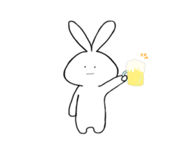 POKER FACE RABIT sticker #13674814