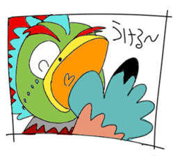 Colorful Chicken 5 sticker #13674863
