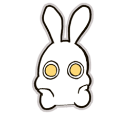 funny bunny "KUCHINASHI-chan" sticker #13675038