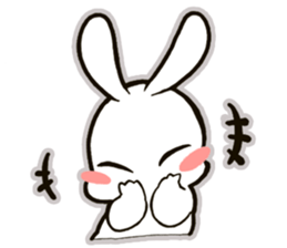 funny bunny "KUCHINASHI-chan" sticker #13675040