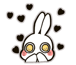 funny bunny "KUCHINASHI-chan" sticker #13675042