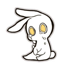 funny bunny "KUCHINASHI-chan" sticker #13675044