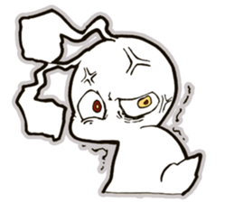 funny bunny "KUCHINASHI-chan" sticker #13675046