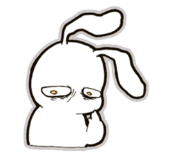 funny bunny "KUCHINASHI-chan" sticker #13675047