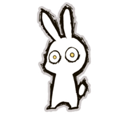 funny bunny "KUCHINASHI-chan" sticker #13675048