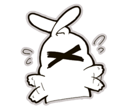 funny bunny "KUCHINASHI-chan" sticker #13675054