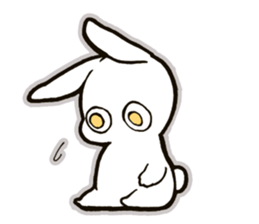 funny bunny "KUCHINASHI-chan" sticker #13675055