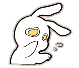 funny bunny "KUCHINASHI-chan" sticker #13675056