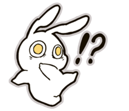 funny bunny "KUCHINASHI-chan" sticker #13675060