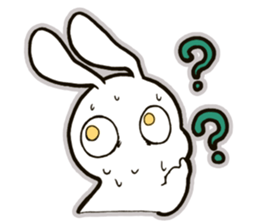 funny bunny "KUCHINASHI-chan" sticker #13675061
