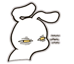 funny bunny "KUCHINASHI-chan" sticker #13675062