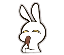 funny bunny "KUCHINASHI-chan" sticker #13675066