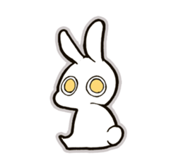 funny bunny "KUCHINASHI-chan" sticker #13675068