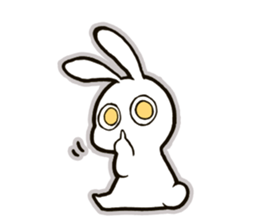 funny bunny "KUCHINASHI-chan" sticker #13675069