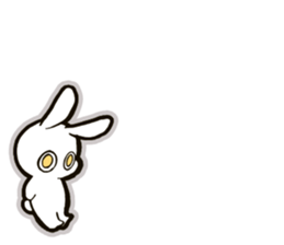 funny bunny "KUCHINASHI-chan" sticker #13675070