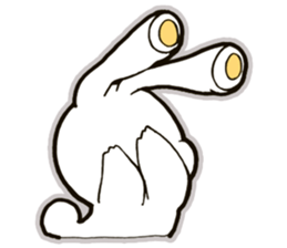 funny bunny "KUCHINASHI-chan" sticker #13675072