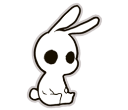 funny bunny "KUCHINASHI-chan" sticker #13675074