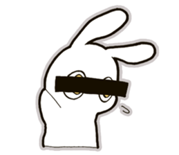 funny bunny "KUCHINASHI-chan" sticker #13675076