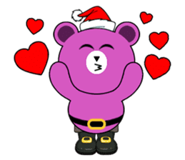 Cute Santa Bear stickers sticker #13675079