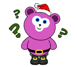 Cute Santa Bear stickers sticker #13675081