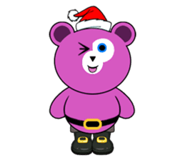 Cute Santa Bear stickers sticker #13675084
