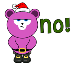 Cute Santa Bear stickers sticker #13675089