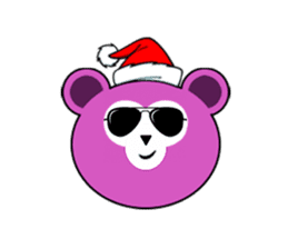 Cute Santa Bear stickers sticker #13675093