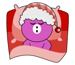 Cute Santa Bear stickers sticker #13675107