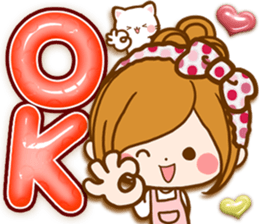 Leisurely a girlfriend .Family sticker #13675118