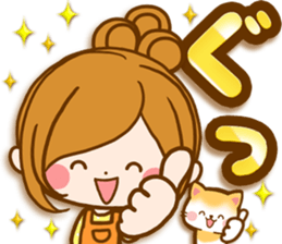 Leisurely a girlfriend .Family sticker #13675121