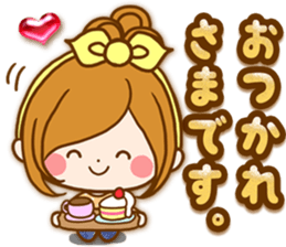 Leisurely a girlfriend .Family sticker #13675125