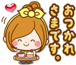 Leisurely a girlfriend .Family sticker #13675125