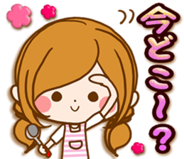 Leisurely a girlfriend .Family sticker #13675131