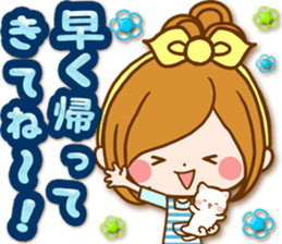 Leisurely a girlfriend .Family sticker #13675134