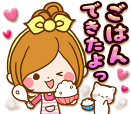 Leisurely a girlfriend .Family sticker #13675138