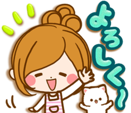 Leisurely a girlfriend .Family sticker #13675147