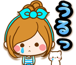 Leisurely a girlfriend .Family sticker #13675153