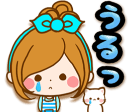 Leisurely a girlfriend .Family sticker #13675153