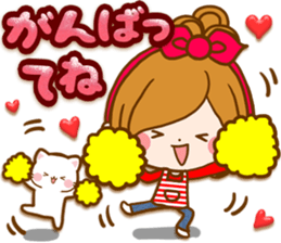 Leisurely a girlfriend .Family sticker #13675156