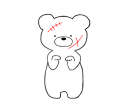pokerface bear sticker #13675539