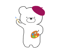 pokerface bear sticker #13675546