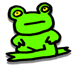Japanese frog, amagaeru sticker #13675632